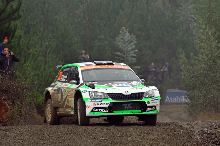 Rallye Chile: SKODA Werksfahrer Kalle Rovanperä erobert ersten Sieg in der WRC 2 Pro-Kategorie