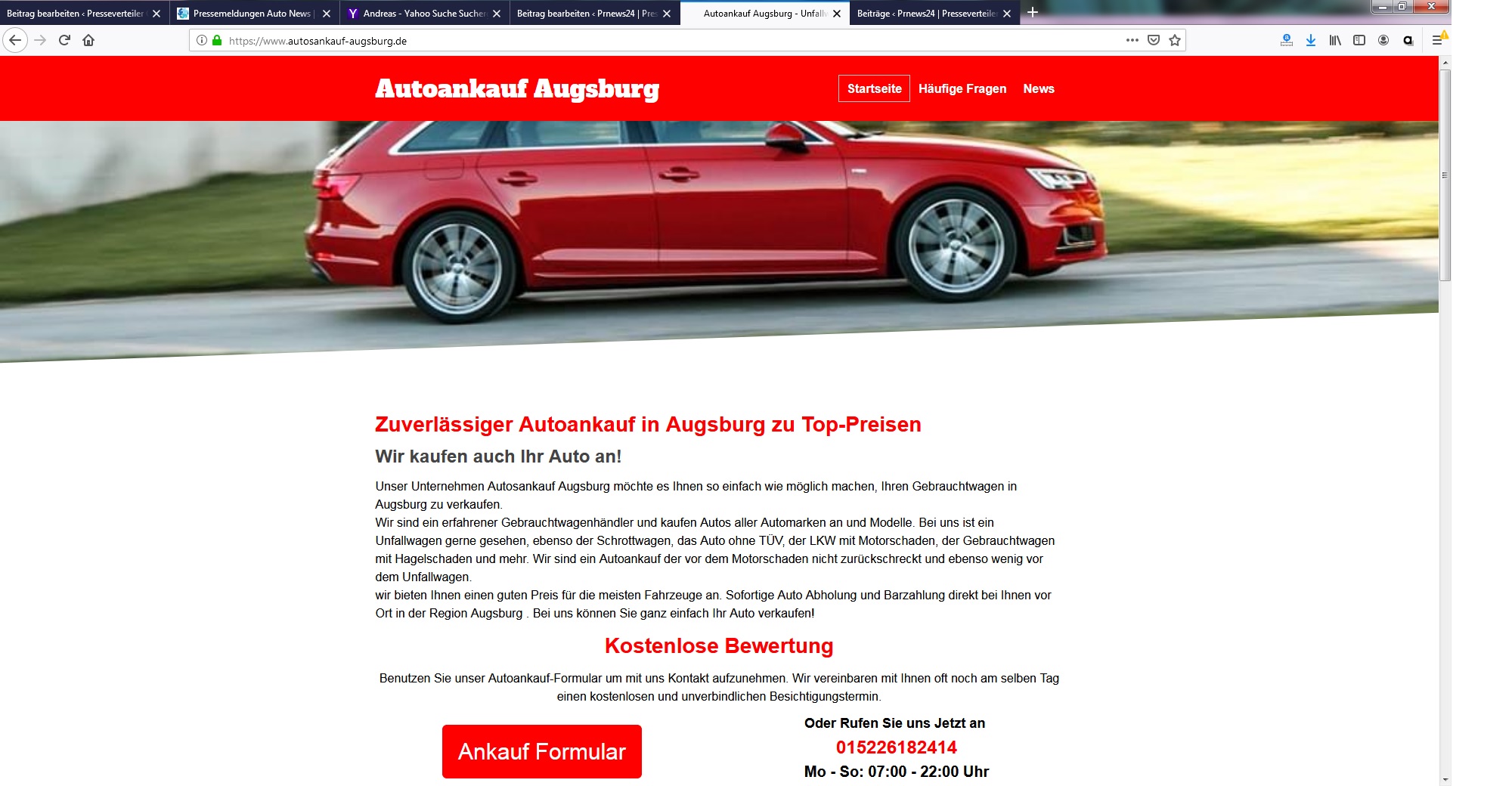 Autosankauf in Augsburg