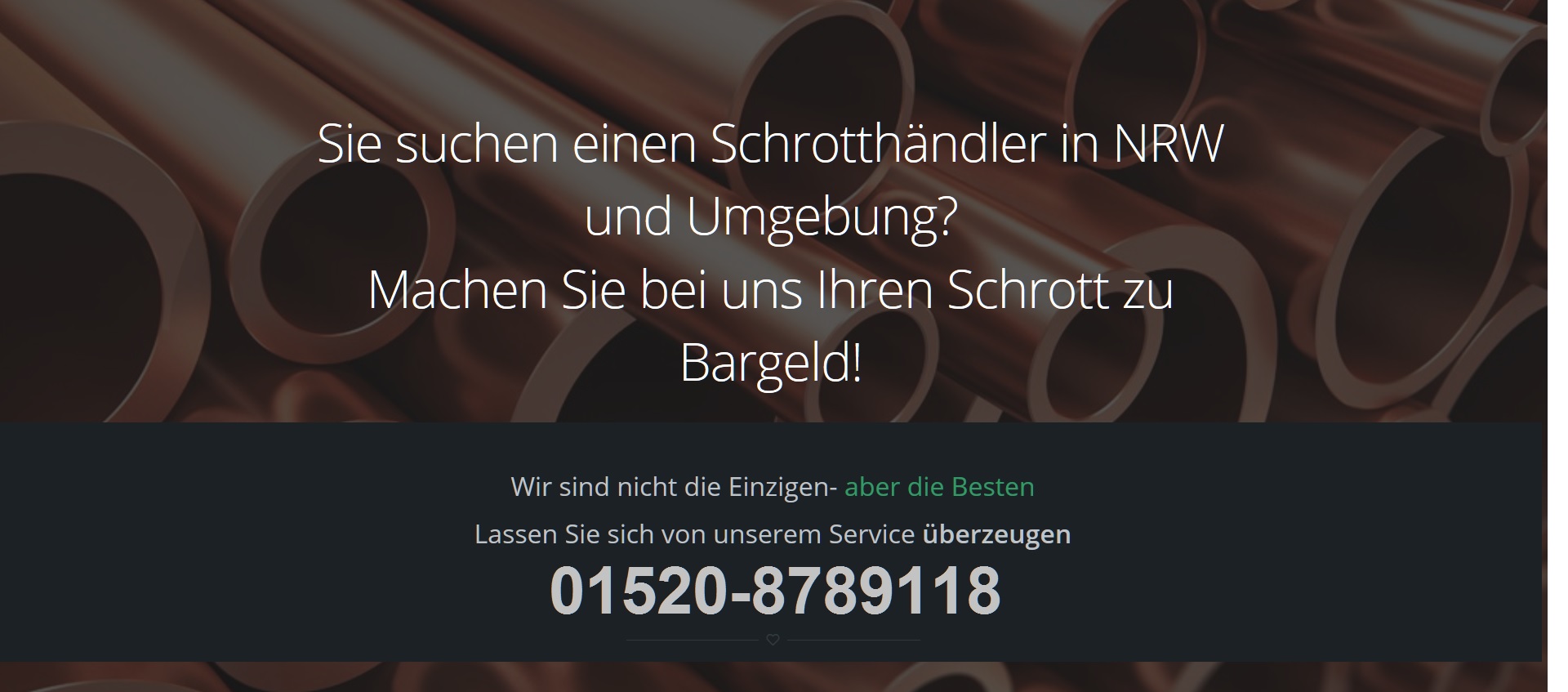 Kostenlose Schrottabholung in Krefeld für private und gewerbliche Kunden. Privat und Gewerbe!