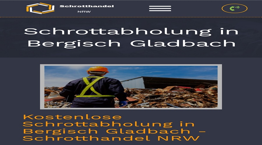 Kostenlose Schrottabholung Bergisch Gladbach Wir bieten privaten und gewerblichen Kunden