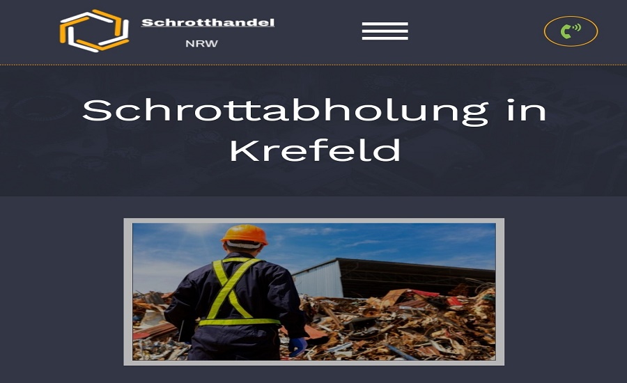 Schrottabholung Krefeld und Umgebung Wir bieten privaten und gewerblichen Kunden Professionelle Kostenlose Schrottentsorgung
